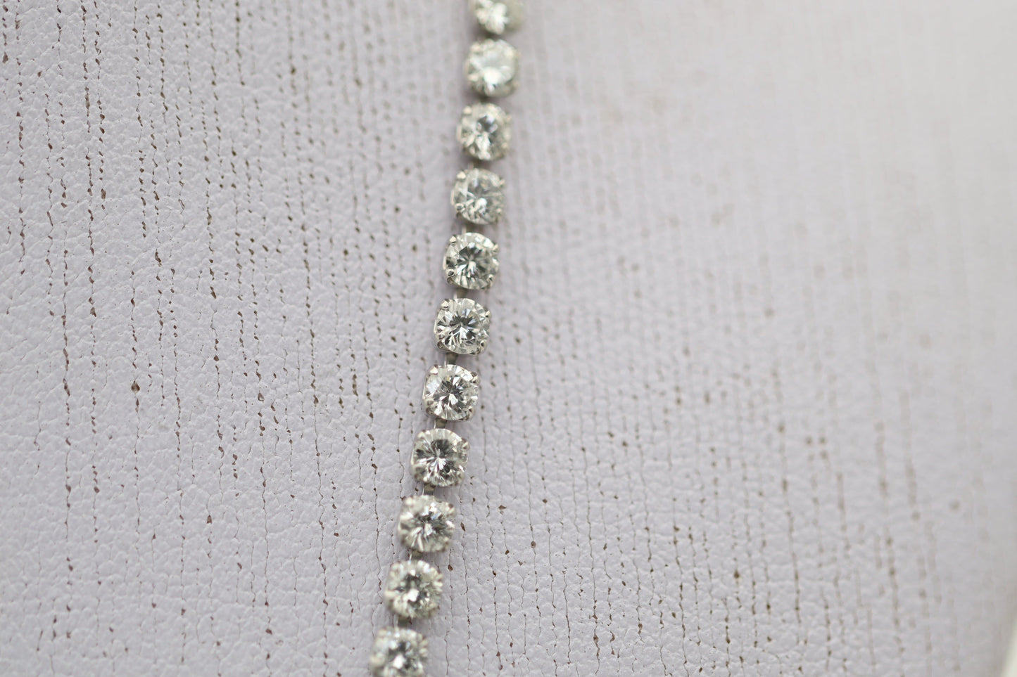 Diamond Platinum Tennis Necklace, 10 Carats