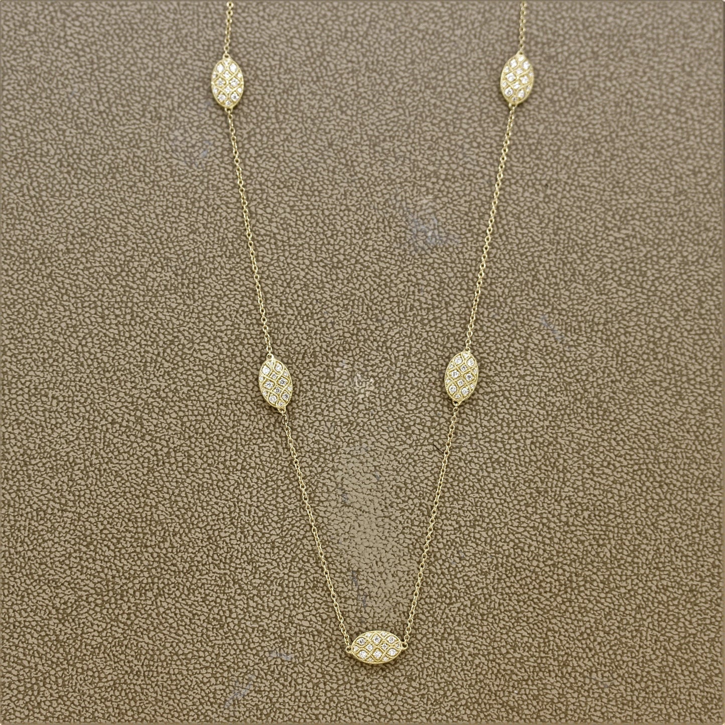 Diamond by The Yard Gold Medallion Necklace