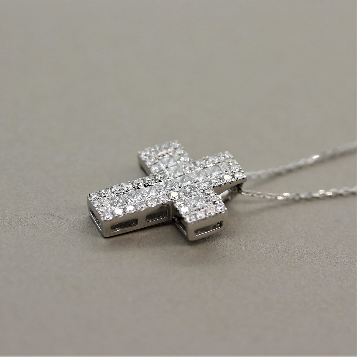 Diamond White Gold Cross
