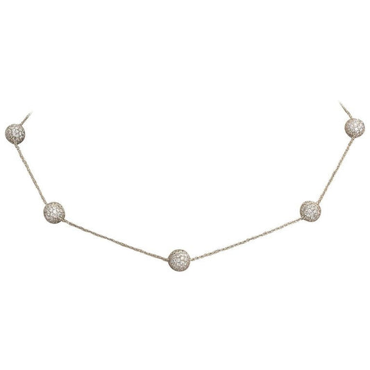 Diamond Gold Sphere Necklace