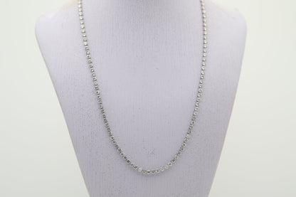 Diamond Platinum Tennis Necklace, 10 Carats