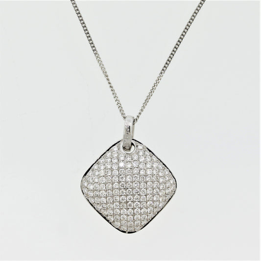 Fine Diamond Micro-Pave Gold Pendant