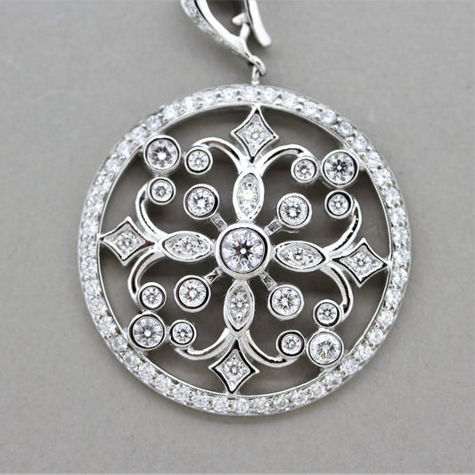 Diamond Gold Medallion Pendant